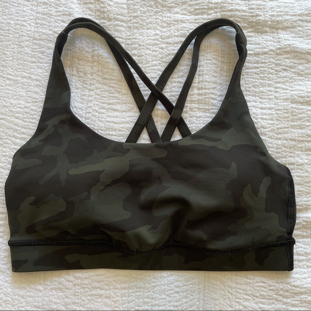 Camo lululemon energy sports bra